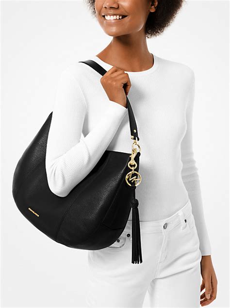 Brooke Large Pebbled Leather Shoulder Bag 